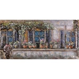 3D Metallbild Blumentöpfe - Das Holländische Möbelhaus