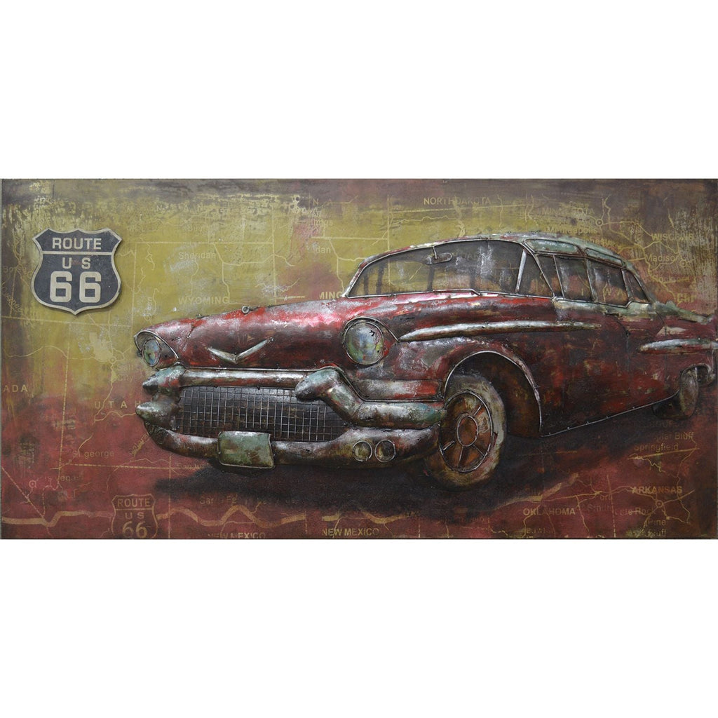 3D Metallbild Oldtimer - Das Holländische Möbelhaus