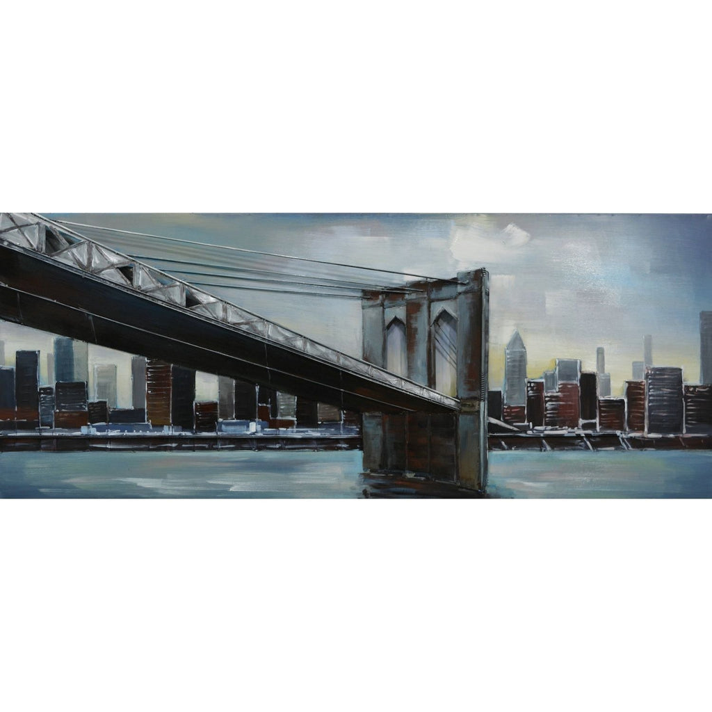 3D Metallbild Schrägseilbrücke - Das Holländische Möbelhaus