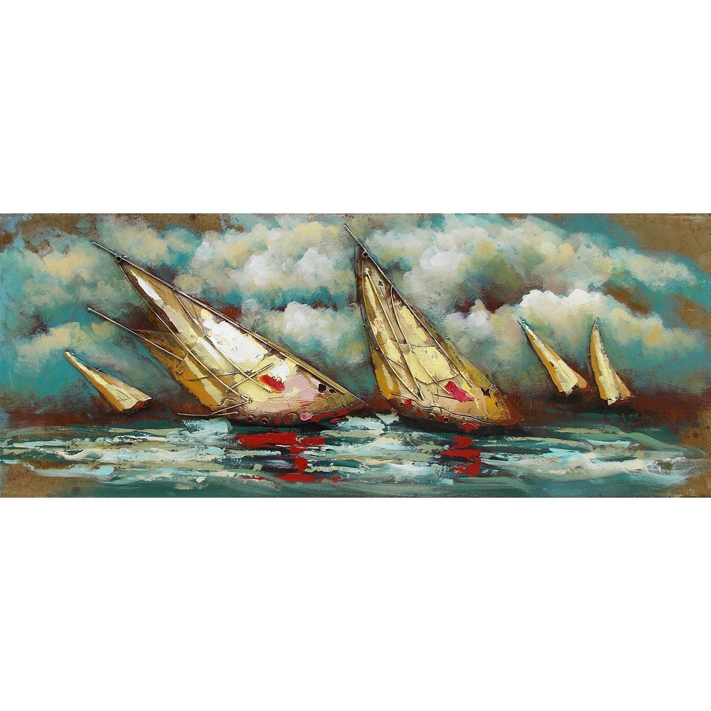 3D Metallbild Segelschiffe - Das Holländische Möbelhaus