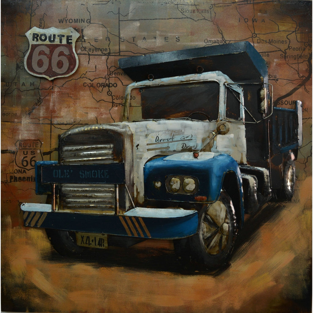 3D Metallbild Truck - Das Holländische Möbelhaus