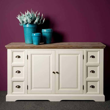 Landhausstil Kommode Fleur 160 cm - Das Holländische Möbelhaus