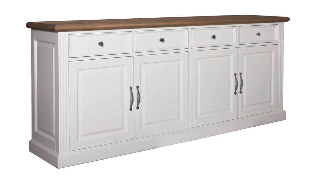 Landhausstil Sideboard Chic Oak 4 Türen 4 Schübe - Das Holländische Möbelhaus