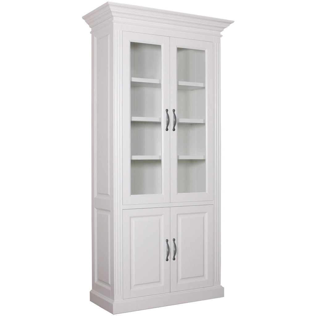 Landhausstil Vitrinenschrank Chic 4 Türen - Das Holländische Möbelhaus