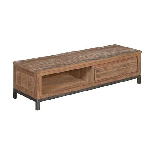 Teak TV Sideboard Venetië 140 cm 1 Schub - Das Holländische Möbelhaus