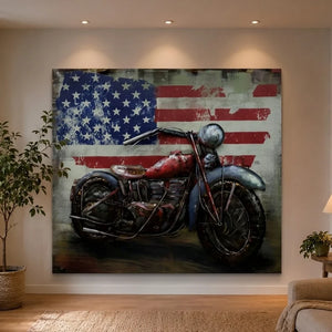3D Metallbild American Chopper
