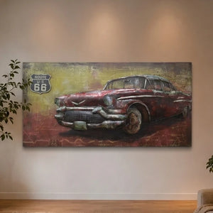 3D Metallbild Oldtimer
