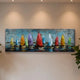 3D Metallbild Segelboote klein