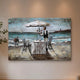 3D Metallbild Strandidylle