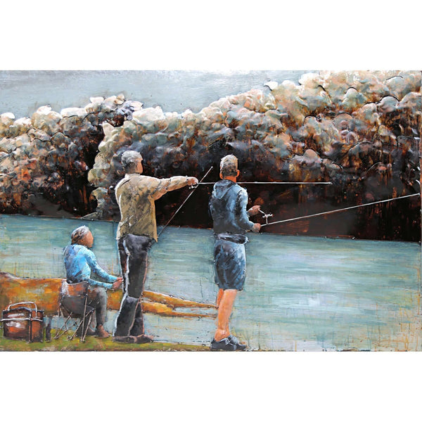 3D Metallbild Angler - Das Holländische Möbelhaus