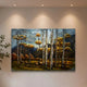 3D Metallbild Bäume Wald Natur - Das Holländische Möbelhaus
