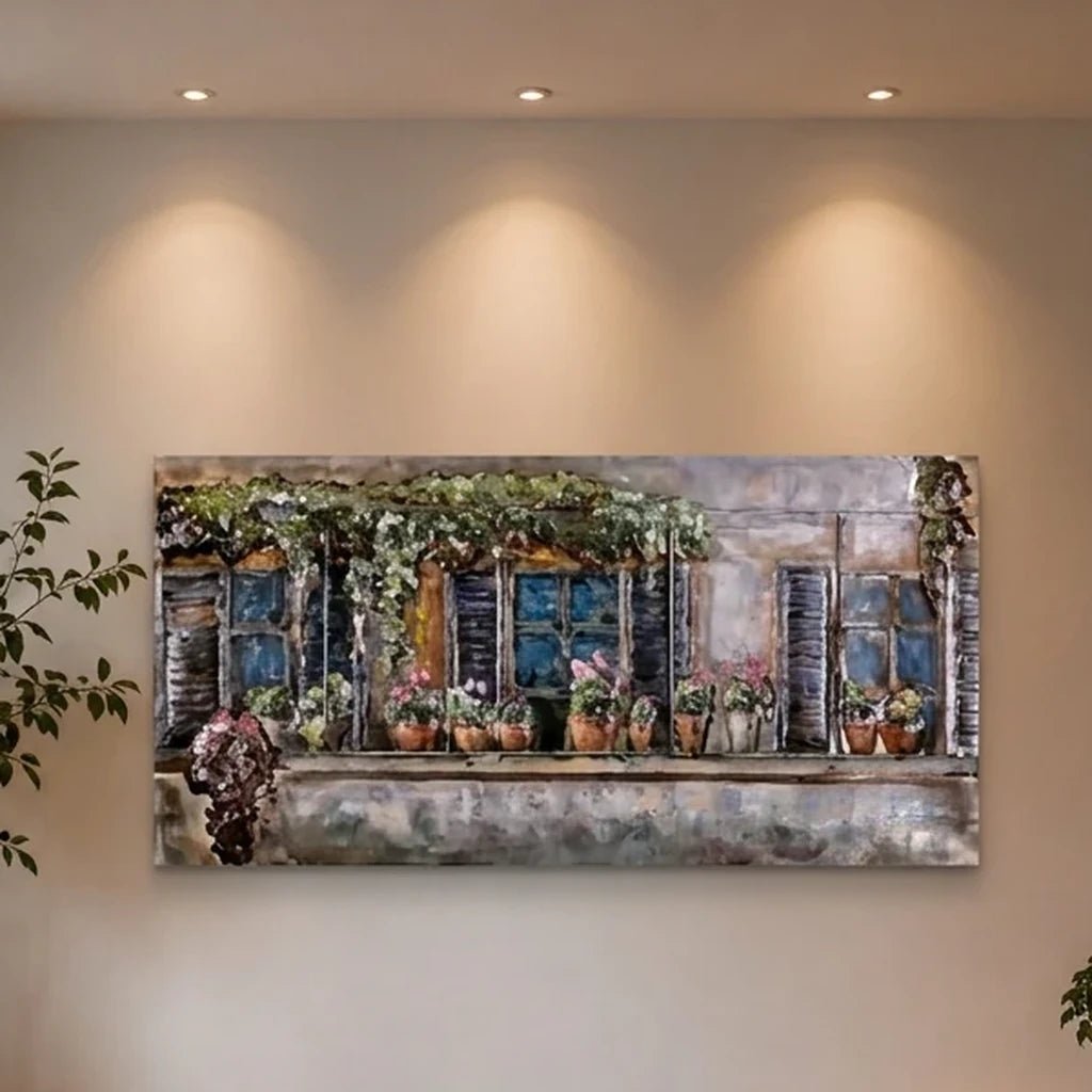 3D Metallbild Blumentöpfe - Das Holländische Möbelhaus