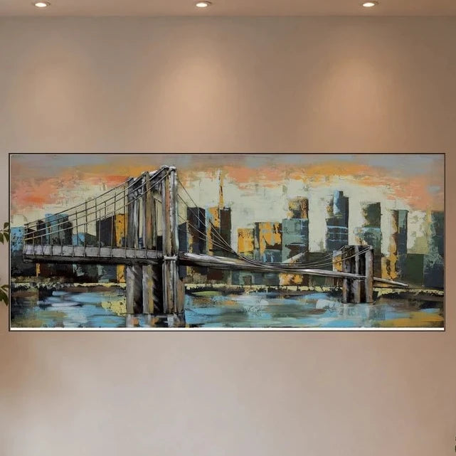 3D Metallbild Brooklyn Bridge - Das Holländische Möbelhaus