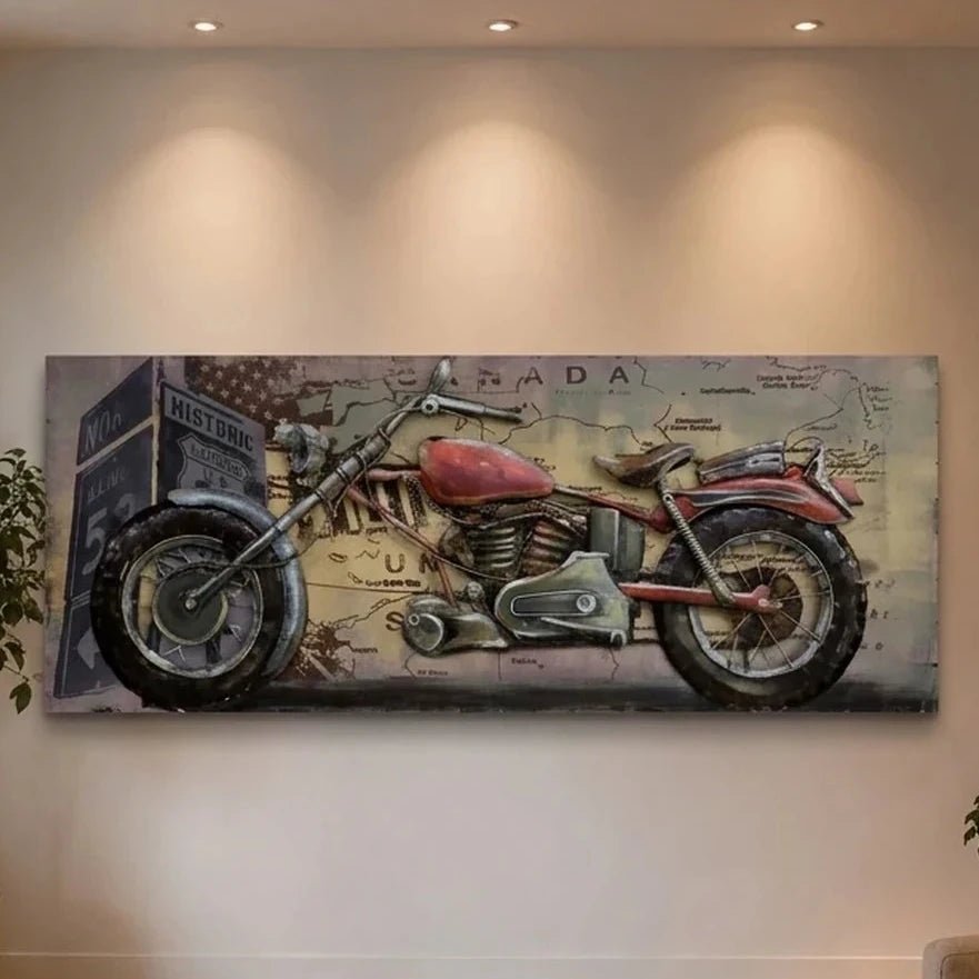 3D Metallbild Chopper - Das Holländische Möbelhaus