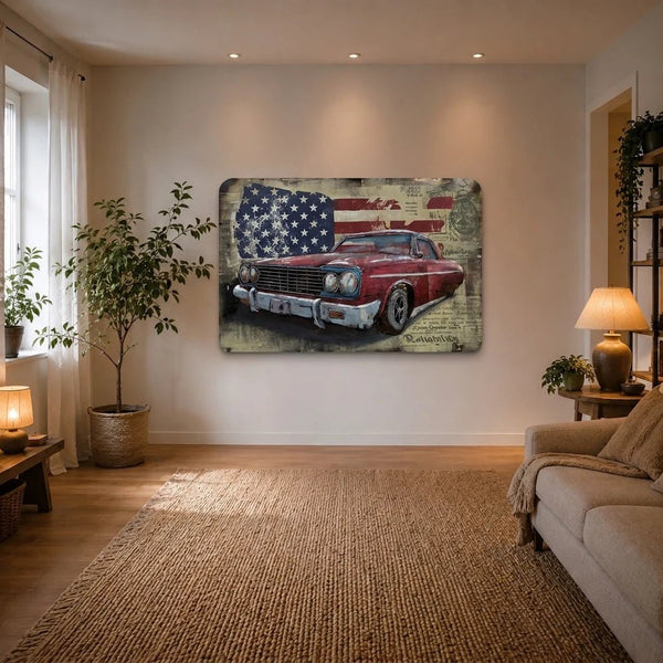 3D Metallbild Chrysler Centura Amerika - Das Holländische Möbelhaus