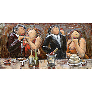 3D Metallbild Dinner