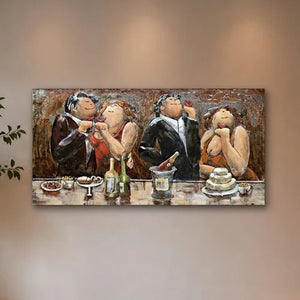 3D Metallbild Dinner