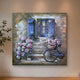 3D Metallbild Fenster und Fahrrad - Das Holländische Möbelhaus
