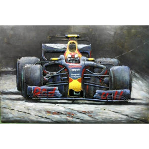 3D Metallbild Formel 1
