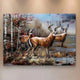 3D Metallbild Hirsche - Das Holländische Möbelhaus