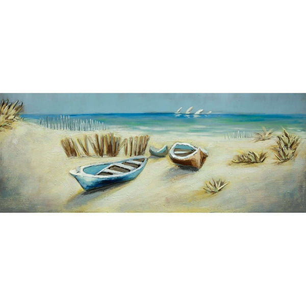3D Metallbild Kanu Strand - Das Holländische Möbelhaus
