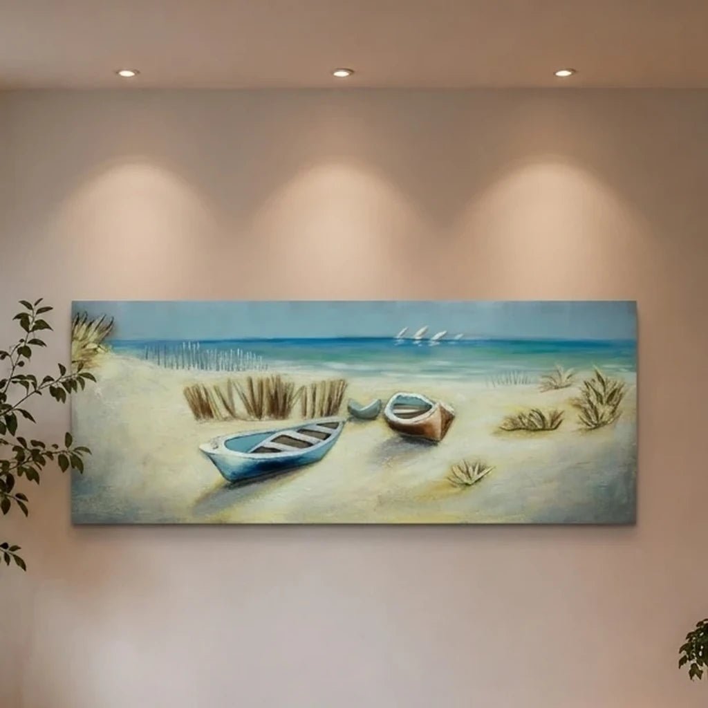 3D Metallbild Kanu Strand - Das Holländische Möbelhaus