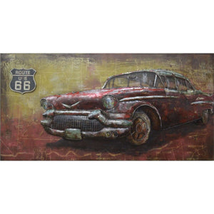 3D Metallbild Oldtimer