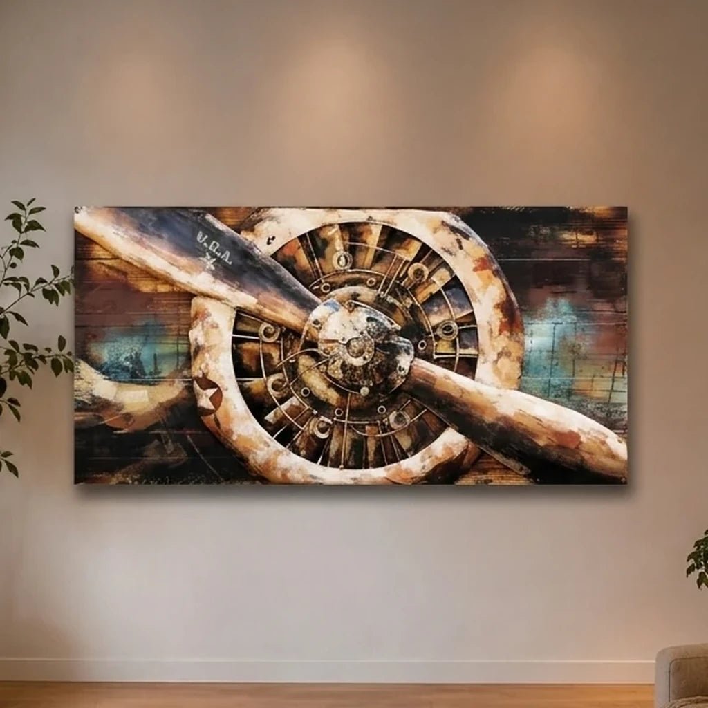3D Metallbild Propeller - Das Holländische Möbelhaus
