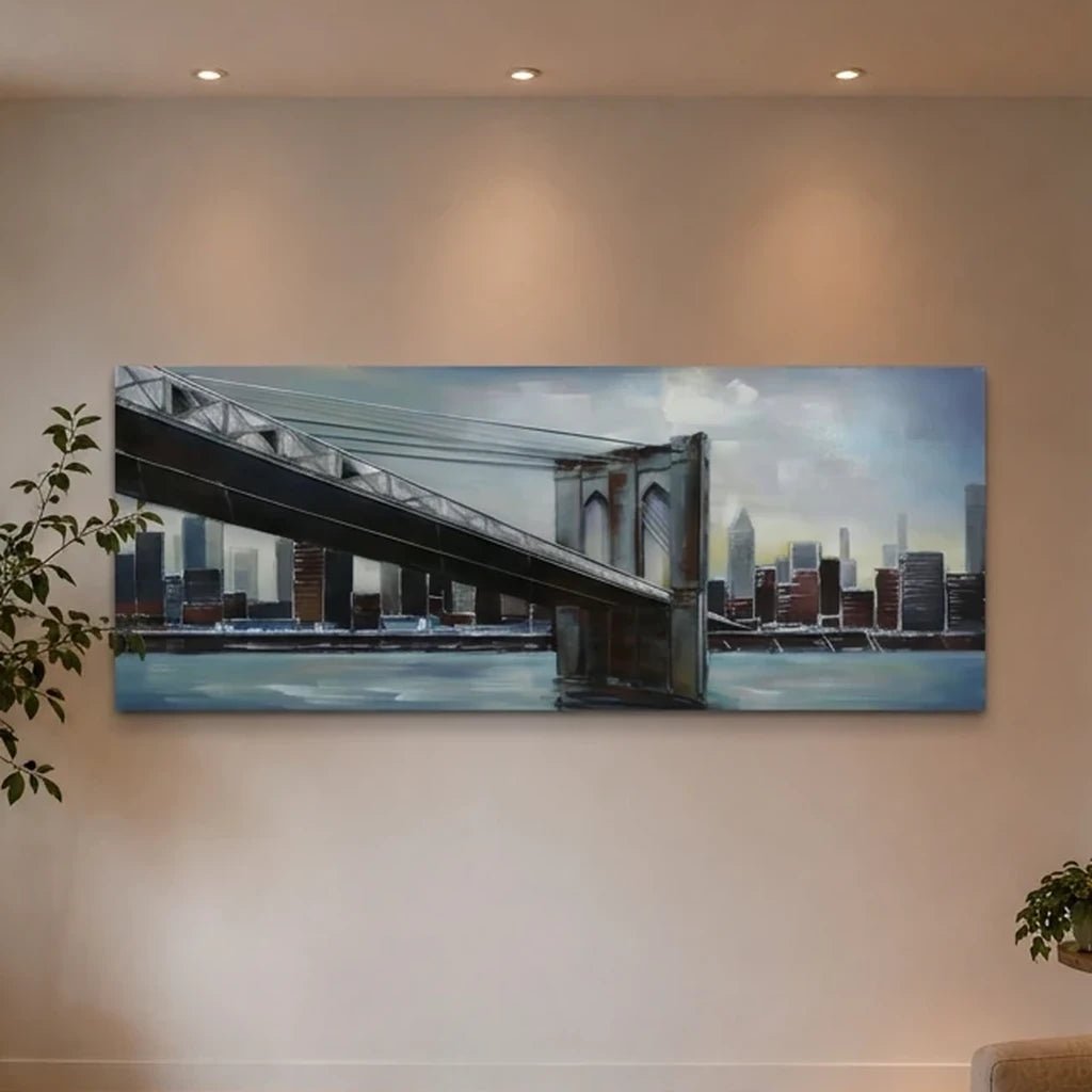 3D Metallbild Schrägseilbrücke - Das Holländische Möbelhaus
