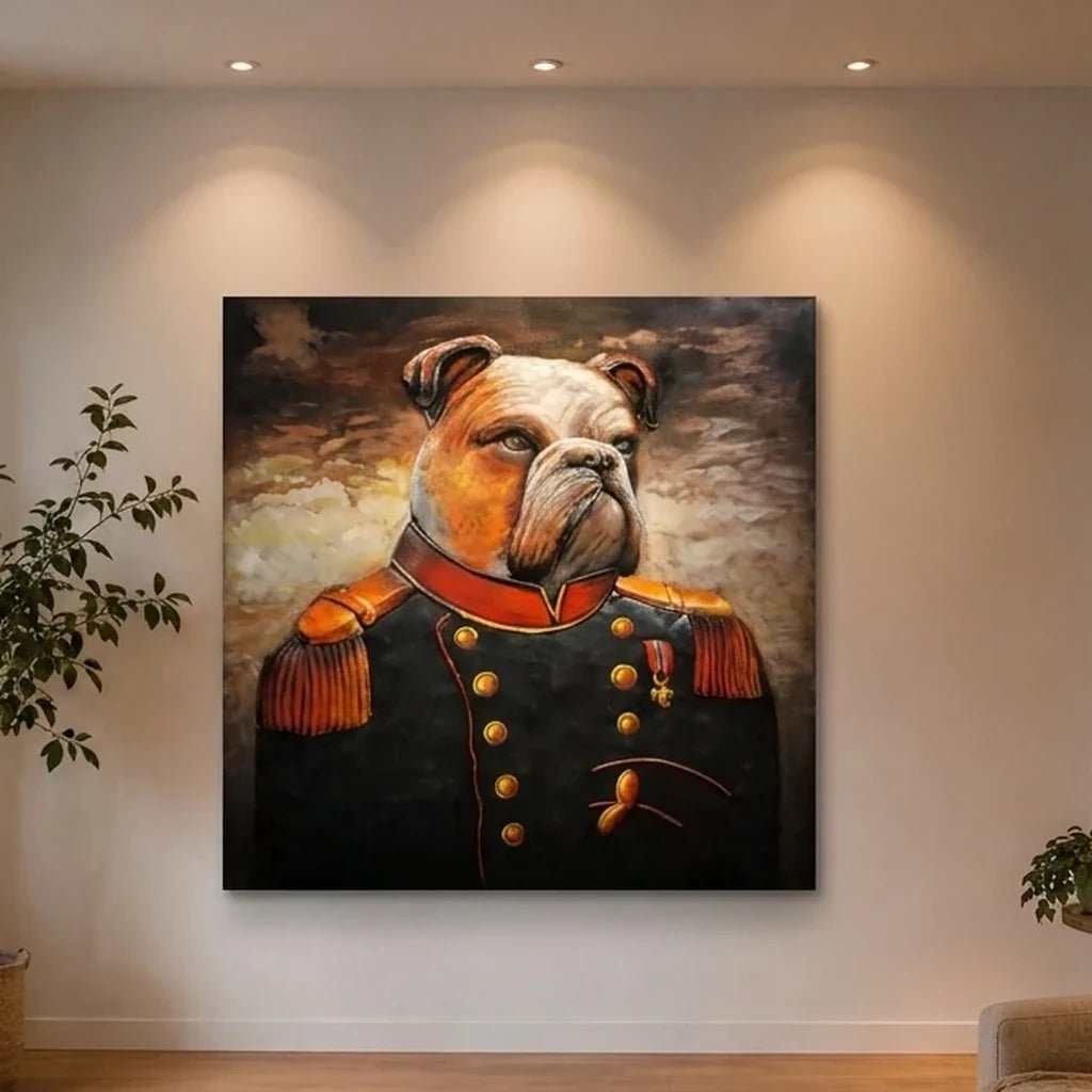 3D Metallbild Sir Bulldog - Das Holländische Möbelhaus