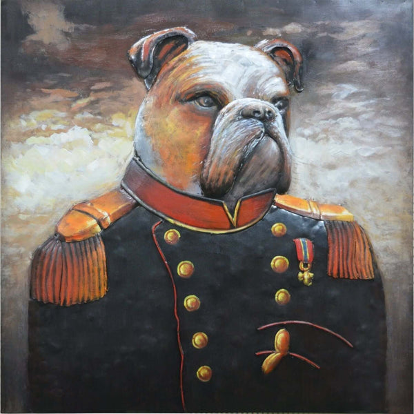 3D Metallbild Sir Bulldog - Das Holländische Möbelhaus