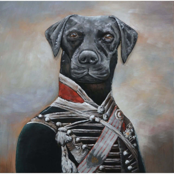3D Metallbild Sir Dogge - Das Holländische Möbelhaus