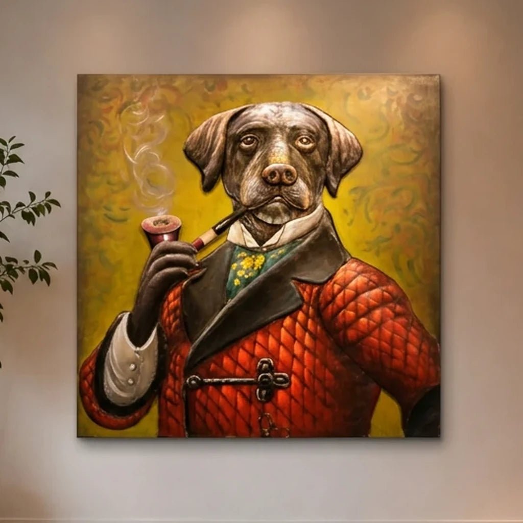 3D Metallbild Sir Labrador - Das Holländische Möbelhaus