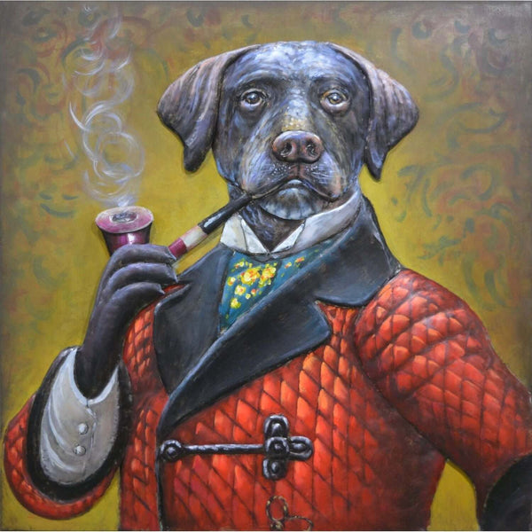 3D Metallbild Sir Labrador - Das Holländische Möbelhaus