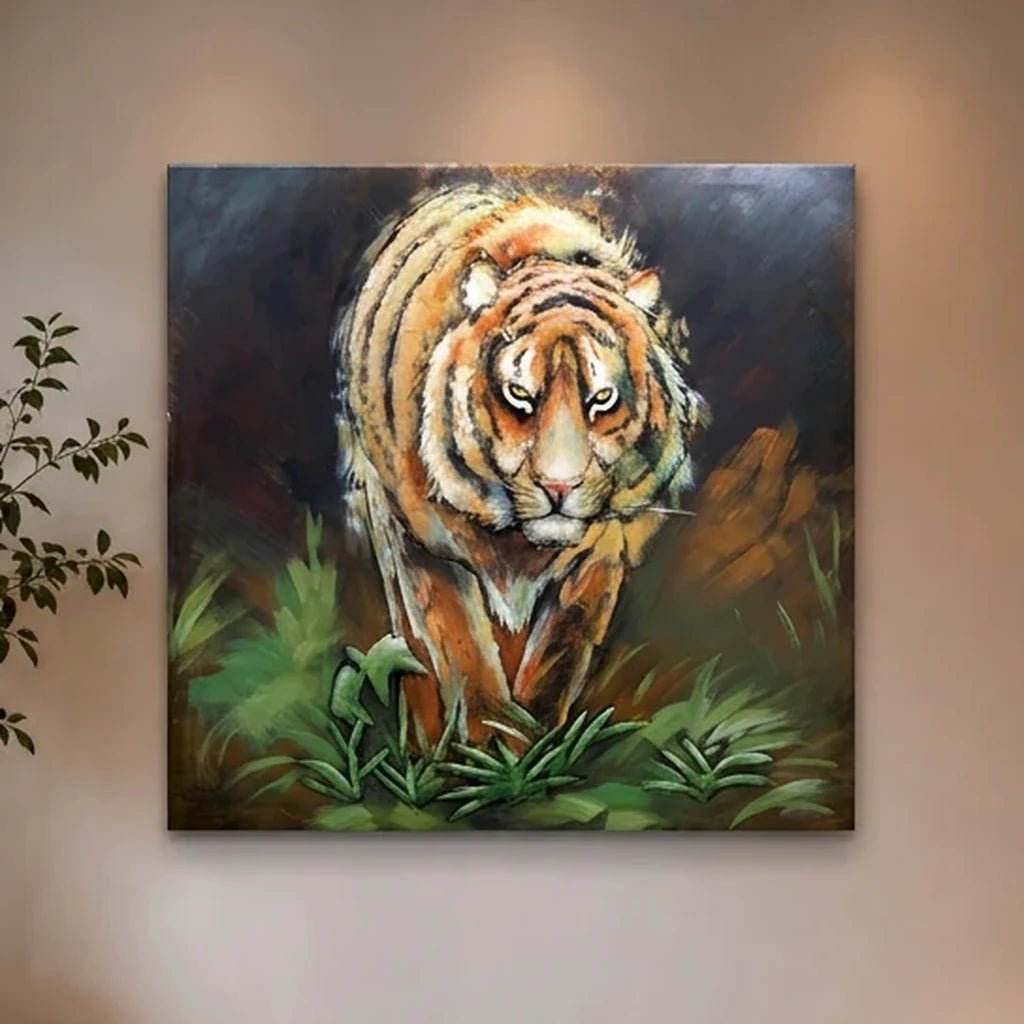 3D Metallbild Tiger - Das Holländische Möbelhaus