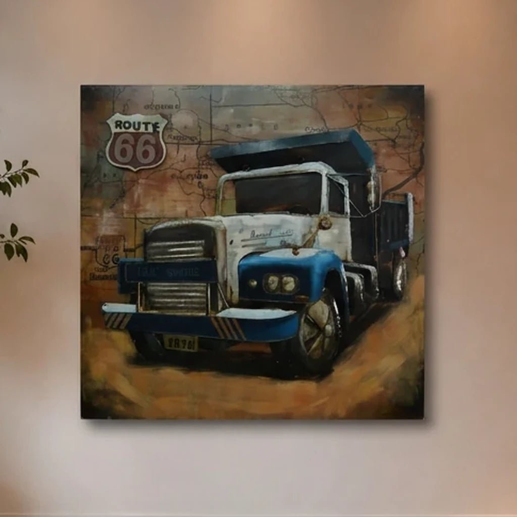 3D Metallbild Truck - Das Holländische Möbelhaus