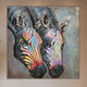 3D Metallbild Zebras - Das Holländische Möbelhaus