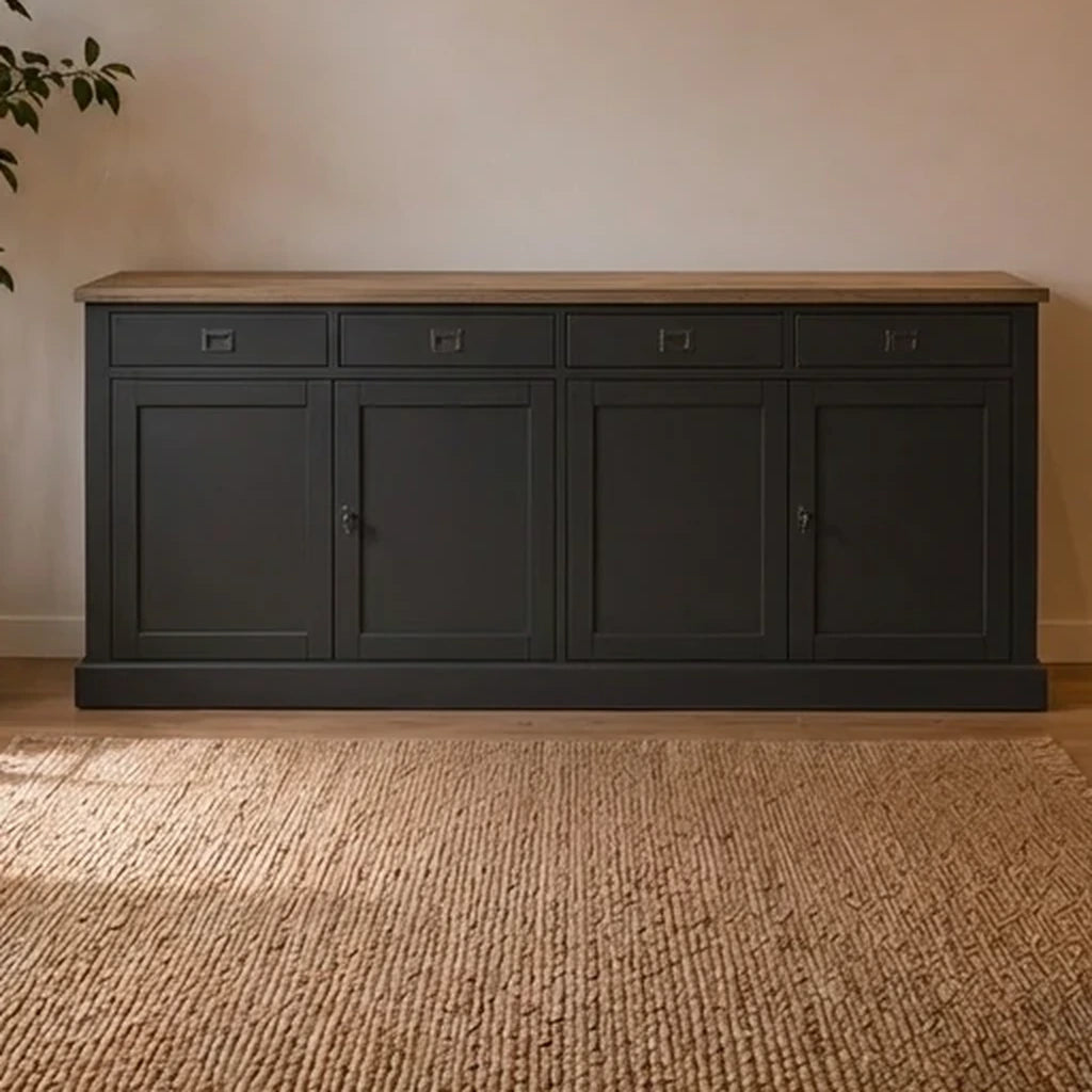 Landhausstil Anrichte Kubic Oak 4 Türen 4 Schübe