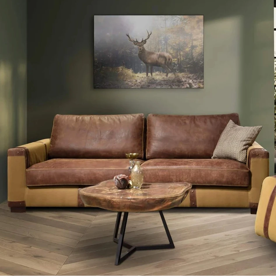 Sofa Hunter Wohnbeispiel mit Sessel