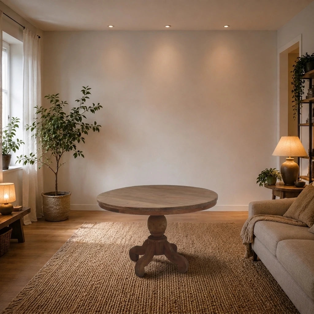 Teak Esstisch Rund
