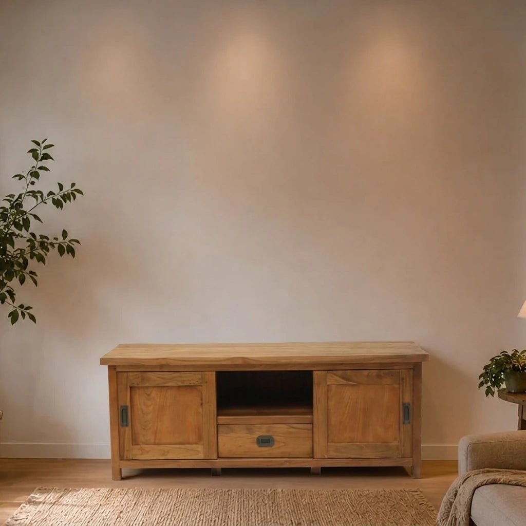 Teak TV Kommode Schrieck