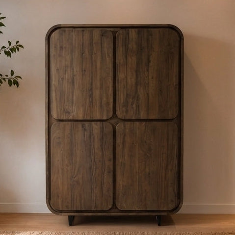 Teak Wäscheschrank Marlow