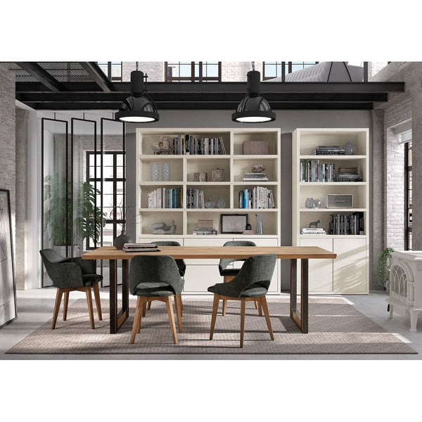 Bücherschrank Field 2 Türen 2 Schübe - Das Holländische Möbelhaus