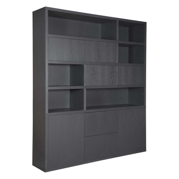 Bücherschrank Field 6 Türen 2 Schübe - Das Holländische Möbelhaus