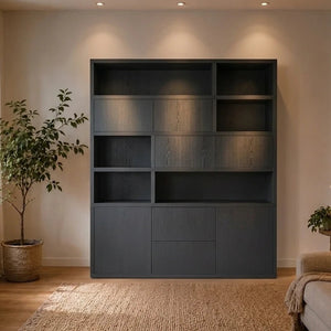 Bücherschrank Field 6 Türen 2 Schübe