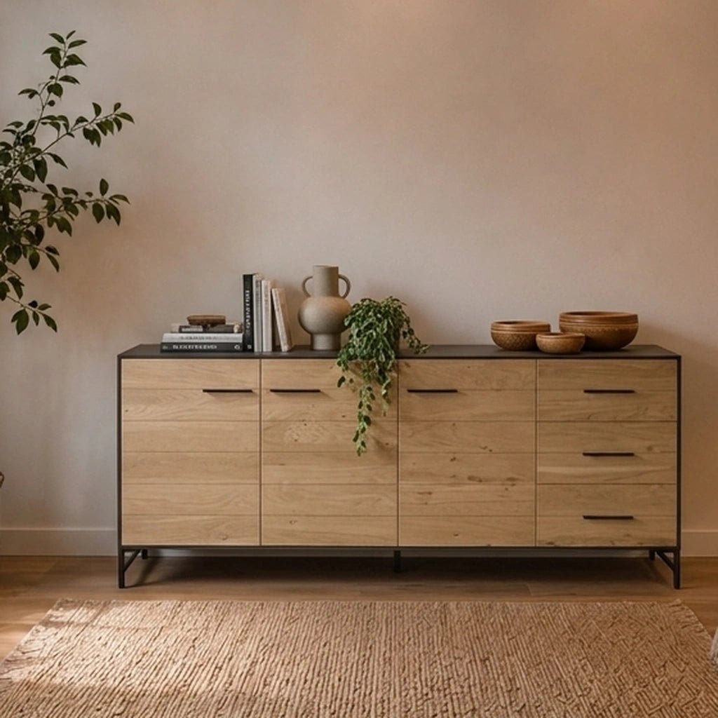 Eiche Sideboard Lido 200 cm - Das Holländische Möbelhaus