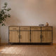 Eiche Sideboard Luna 4 Schübe - Das Holländische Möbelhaus
