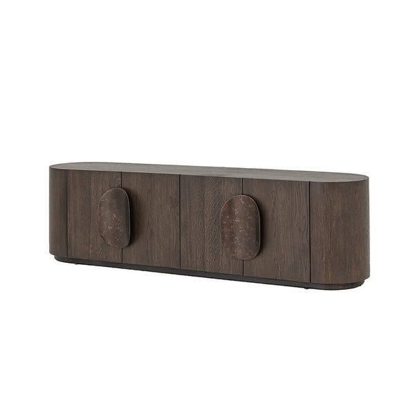 Eiche TV Lowboard Allure dunkelbraun 180 cm - Das Holländische Möbelhaus