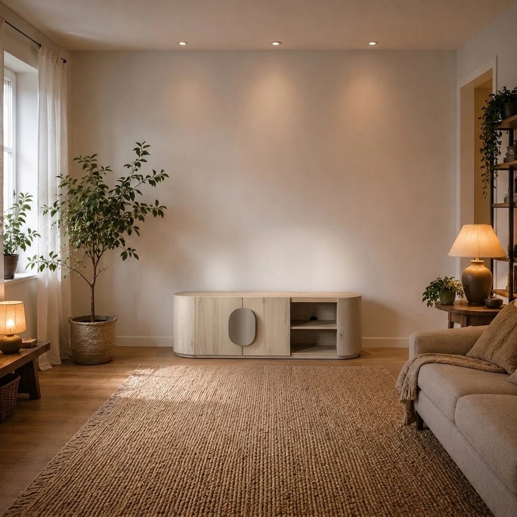 Eiche TV Lowboard Allure White Wash 150 cm - Das Holländische Möbelhaus
