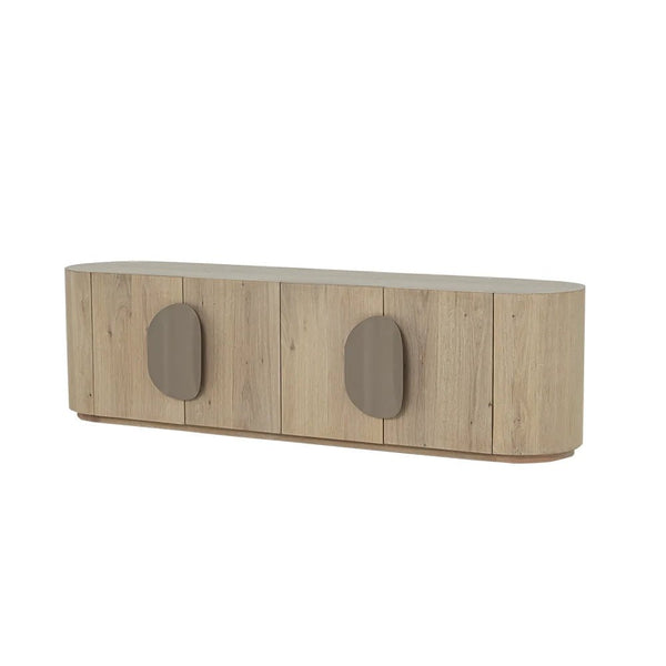 Eiche TV Lowboard Allure White Wash 180 cm - Das Holländische Möbelhaus